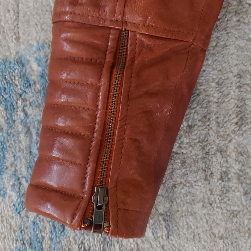 Custom made genuine leather moto jacket - Picture 2 of 10